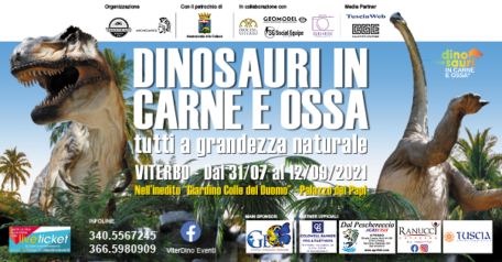 Dinosauri in carne e ossa a Viterbo