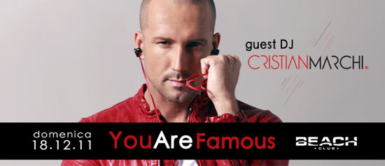 Cristian Marchi, al Beach Club, Versilia
