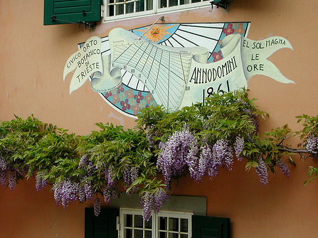 meridiana al Civico Orto Botanico di Trieste