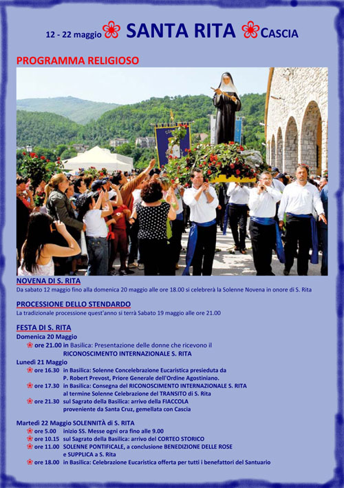 Celebrazioni Ritiane a Cascia
