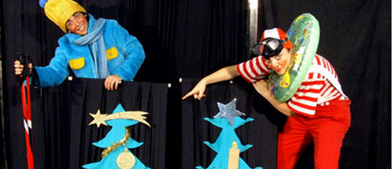 La slitta e il surf di Babbo Natale
